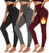 High Waisted Womens Black Workout Leggings - Running Tummy Control Yoga Pants